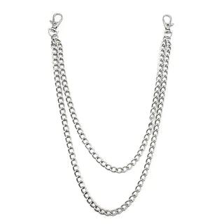 Layered Alloy Jeans Waist Chain (Various Designs) Type 05 - Silver by Malnia Home