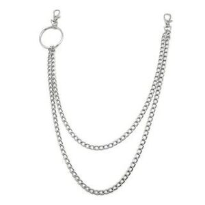 Layered Alloy Jeans Waist Chain (Various Designs) Type 03 - Silver 280691187