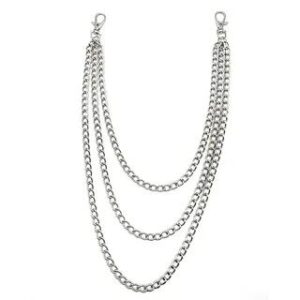 Layered Alloy Jeans Waist Chain (Various Designs) Type 06 - Silver 280691237
