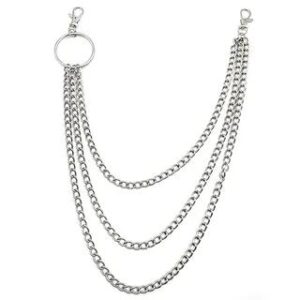 Layered Alloy Jeans Waist Chain (Various Designs) Type 01 - Silver 280691239