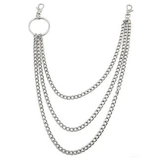 Layered Alloy Jeans Waist Chain (Various Designs) Type 01 - Silver by Malnia Home