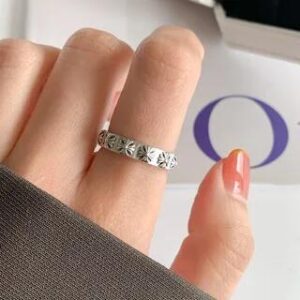 S925 Sterling Silver Open Ring (Various Designs) J1919 - Silver 280747404