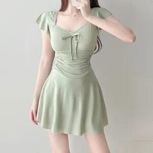 Sage Green Swim Dress