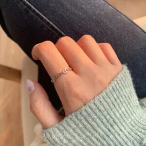 S925 Sterling Silver Open Ring (Various Designs) J449 - Silver 281009622