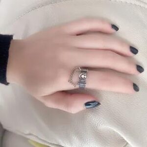 S925 Sterling Silver Open Ring (Various Designs) J361 - Silver 281009624