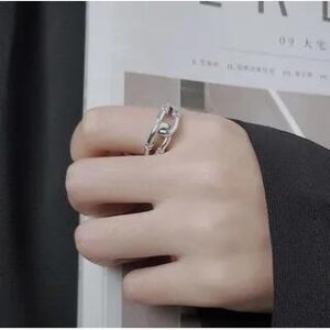 S925 Sterling Silver Open Ring (Various Designs) J238 - Silver 281009670