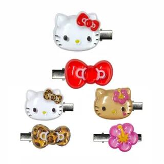 Sanrio Hello Kitty 3D Hair Clips (Set of 2) Red Ribbon - Packing/140×W95mm by K Company