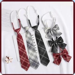 Plaid Tie / Bowtie 1 Pc - Short Bowtie - Plaid - Airy Blue & White by JVL