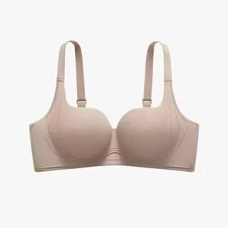 Plain Wireless Bra Oatmeal - 70AB by Wildery