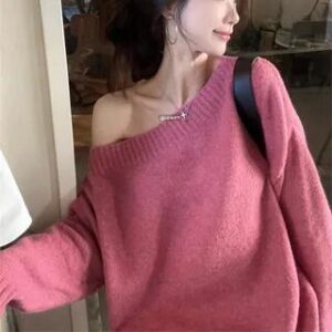 The Pink Off-Shoulder Sweater Edit: Modern Outfit Ideas Pink Off-Shoulder Sweater fashion styling inspiration
