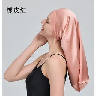 Silk Sleeping Bonnet Hat Palevioletred | Doowex by Doowex