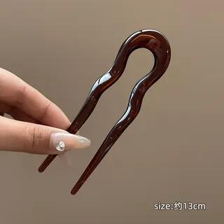 Wavy U Shape Hair Stick Coffee | LIDO by LIDO