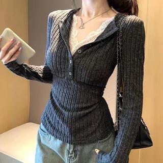 Charcoal Knit Cardigan fashion styling inspiration