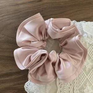 Plain Satin Scrunchie Pink | Gemsha 281348563