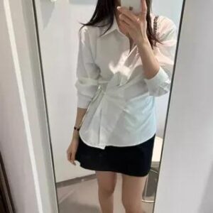 Light Blue Satin Shirt fashion styling inspiration