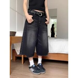 Wide-Leg Denim Jeans fashion styling photograph