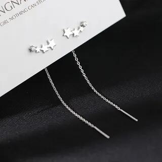Star Threader Earring 1 Pair - Silver | Chimerro by Chimerro