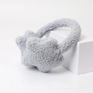 Fleece Star Ear Muffs Gray by Bolgivy