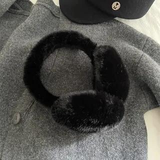 Fluffy Ear Muffs B0430 - Black by Raconteur