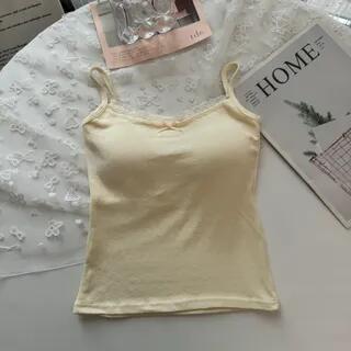 Lace Padded Camisole Top Almond by Alfie