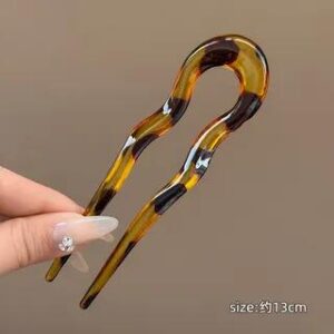 Wavy U Shape Hair Stick Amber & Yellow | LIDO 281360908