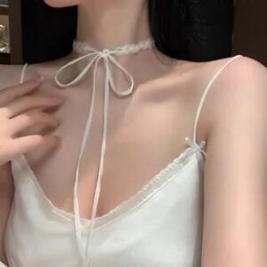 Bow Lace Choker White | Chimerro 281360923