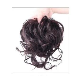 Hair Bun Scrunchie Dark Brown by Jasmintinea