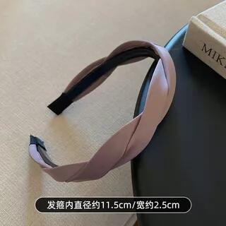 Helical Fabric Headband 1 Pc - Grayish Pink by Rodiv