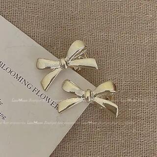 Bow Hair Clip Set 2 Pcs - Gold | LIDO by LIDO