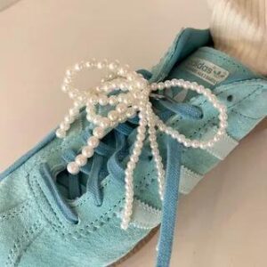 Faux Pearl Bow Shoes Charm White 281361640