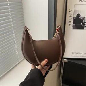 Faux Leather Light Tote Bag Coffee 281404968