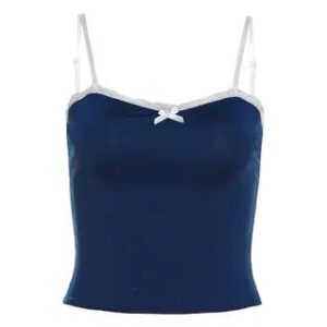 Navy Camisole Top fashion styling inspiration