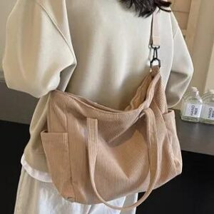 Multi-Pocket Tote Bag Khaki 281405562