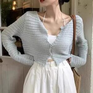 Blue Ribbed Cardigan: An Effortless Fashion Styling Guide Blue Ribbed Cardigan fashion styling inspiration