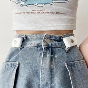 Unisex Lazy Canvas Belt in 12 Colors White - 100cm | Lunashore 281405719