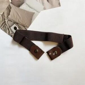 Unisex Lazy Canvas Belt in 12 Colors Coffee - 100cm | Lunashore 281405727