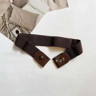 Unisex Lazy Canvas Belt in 12 Colors Coffee - 100cm | Lunashore by Lunashore