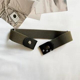 Unisex Lazy Canvas Belt in 12 Colors Army Green - 100cm | Lunashore by Lunashore