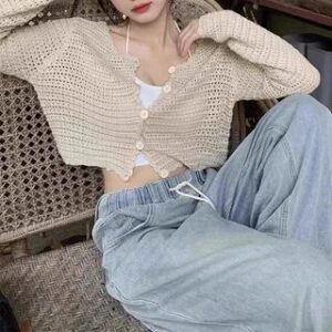 White Blue-Striped Wrap Top fashion styling inspiration