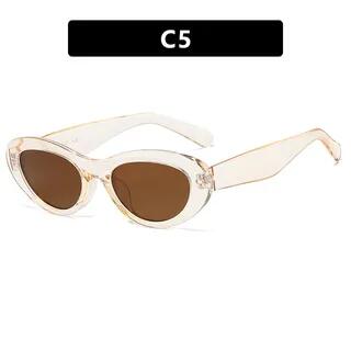 Cat Eye Sunglasses Brown Lens - Transparent - Brown | iLANURA by iLANURA