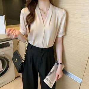 Why a Cream Silky Cowl-Neck Blouse Deserves a Place in Your Wardrobe Cream Silky Cowl-Neck Blouse fashion styling inspiration