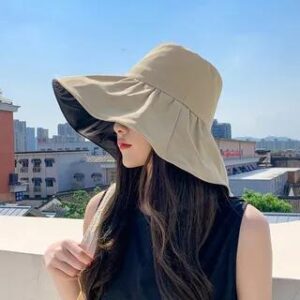Plain Sun Hat / Sun Protection Arm Sleeves / Set Sun Hat - Khaki 281406852