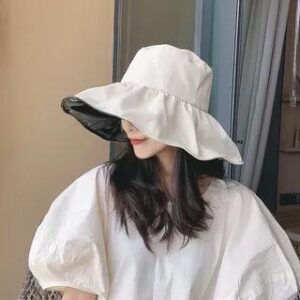 Plain Sun Hat / Sun Protection Arm Sleeves / Set Sun Hat - Off-White 281406853