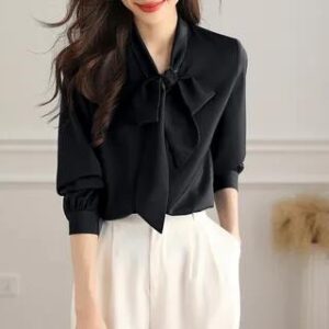 Black Collared Blouse fashion styling inspiration