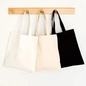 Plain Canvas Tote Bag White 281458392