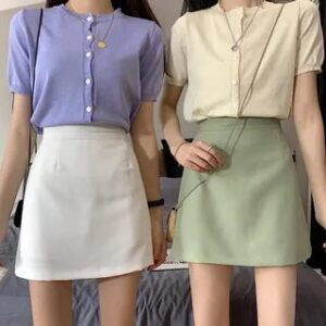 pleated mini skirt fashion styling inspiration