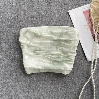 Tie-Dye Tube Top White by Lucuna