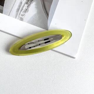 Oval Acetate Hair Clip Yellow | Sesori by Sesori