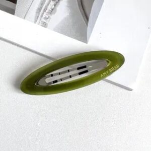 Oval Acetate Hair Clip Green | Sesori 281726605