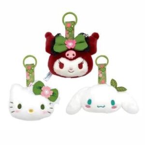 Sanrio Kimono Series (Matcha) Plush Toy Bag Charm Kuromi - 10×13×5.5cm 281807347